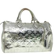 Pre-owned Canvas handbags Louis Vuitton Vintage , Gray , Dames