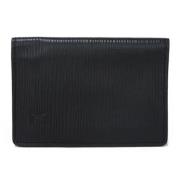 Pre-owned Leather wallets Louis Vuitton Vintage , Black , Dames