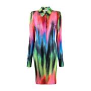 Multicolor Casual Midi Jurk The Attico , Multicolor , Dames