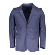 Klassieke Blauwe Herenjas Lange Mouw Gant , Blue , Heren