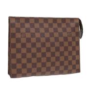 Pre-owned Canvas pouches Louis Vuitton Vintage , Brown , Dames