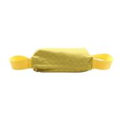 Pre-owned Fabric clutches Bottega Veneta Vintage , Yellow , Dames