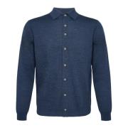 Gebreid shirt in R2-stijl R2 Amsterdam , Blue , Heren