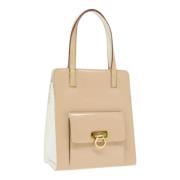 Pre-owned Leather handbags Salvatore Ferragamo Pre-owned , Beige , Dam...