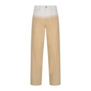 Gedraaide Verloop Broek Lanvin , Beige , Heren