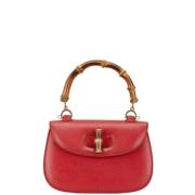 Pre-owned Leather gucci-bags Gucci Vintage , Red , Dames