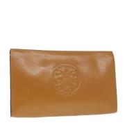 Pre-owned Leather clutches Fendi Vintage , Brown , Dames