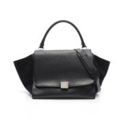 Pre-owned Leather handbags Celine Vintage , Black , Dames