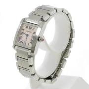 Pre-owned Stainless Steel watches Cartier Vintage , Pink , Dames