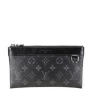 Pre-owned Canvas clutches Louis Vuitton Vintage , Black , Dames