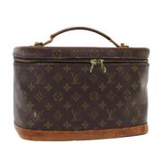 Pre-owned Canvas handbags Louis Vuitton Vintage , Brown , Dames