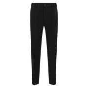 Slim Fit Zwarte Jersey Broek Drykorn , Black , Heren