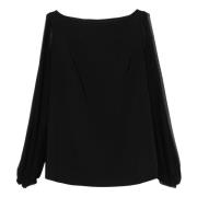 Illusion Blouse voor alle seizoenen Chiara Boni , Black , Dames