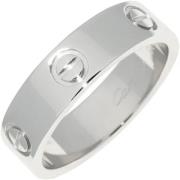 Pre-owned Metal rings Cartier Vintage , Gray , Dames