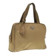 Pre-owned Nylon handbags Prada Vintage , Brown , Dames