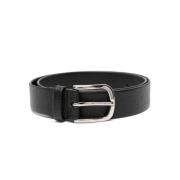 Leren Riem Orciani , Black , Heren