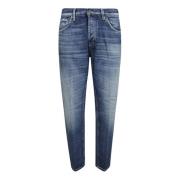 Brighton Microrotture Jeans Dondup , Blue , Heren