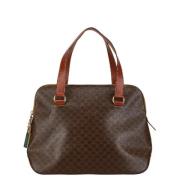 Pre-owned Canvas handbags Celine Vintage , Brown , Dames