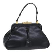 Pre-owned Leather handbags Prada Vintage , Black , Dames