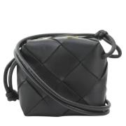 Pre-owned Leather shoulder-bags Bottega Veneta Vintage , Black , Dames