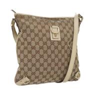 Pre-owned Canvas gucci-bags Gucci Vintage , Beige , Dames