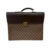 Pre-owned Canvas handbags Louis Vuitton Vintage , Brown , Dames