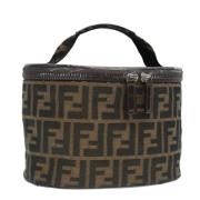 Pre-owned Canvas handbags Fendi Vintage , Brown , Dames