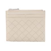 Pre-owned Leather wallets Bottega Veneta Vintage , White , Dames