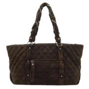 Pre-owned Suede chanel-bags Chanel Vintage , Brown , Dames