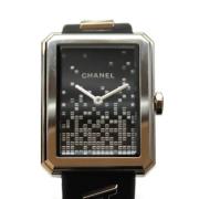 Pre-owned Rubber watches Chanel Vintage , Black , Dames