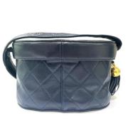 Pre-owned Leather handbags Chanel Vintage , Blue , Dames