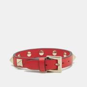 Pre-owned Leather bracelets Valentino Vintage , Red , Dames