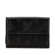 Pre-owned Leather wallets Louis Vuitton Vintage , Black , Heren