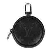 Pre-owned Leather wallets Louis Vuitton Vintage , Black , Heren