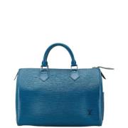 Pre-owned Leather louis-vuitton-bags Louis Vuitton Vintage , Blue , Da...