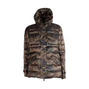 Korte Camouflage Donsjas add , Brown , Heren