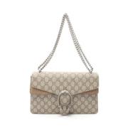 Pre-owned Canvas shoulder-bags Gucci Vintage , Beige , Dames