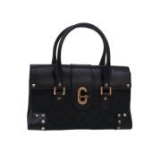 Pre-owned Canvas handbags Gucci Vintage , Black , Dames