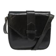 Pre-owned Leather shoulder-bags Saint Laurent Vintage , Black , Dames