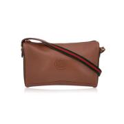 Pre-owned Leather shoulder-bags Gucci Vintage , Brown , Dames