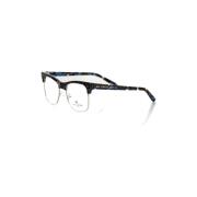 Clubmaster Metalen Frame Blauwe Bril Frankie Morello , Blue , Heren