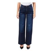 Blauwe Denim Mode Jeans Guess , Blue , Dames