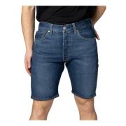 Levis Heren 501 Original Fit Jean Shorts Levi's , Blue , Heren