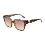 Bruine Resin Zonnebril met Categorie 3 Lens Guess , Brown , Dames