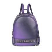 Paarse Rugzak met Metalen Logo Letters Juicy Couture , Purple , Dames