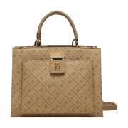 Mini Tote Tas voor Vrouwen Tommy Hilfiger , Beige , Dames