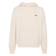 Luxe Beige Katoenen Hoodie Jacquemus , Beige , Heren