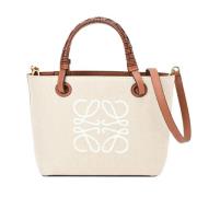 Pre-owned Canvas handbags Loewe Pre-owned , Beige , Dames