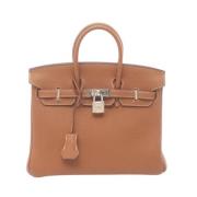 Pre-owned Leather handbags Hermès Vintage , Brown , Dames