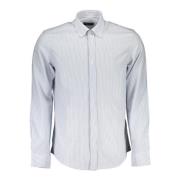 Lichtblauw Katoenen Shirt North Sails , Blue , Heren